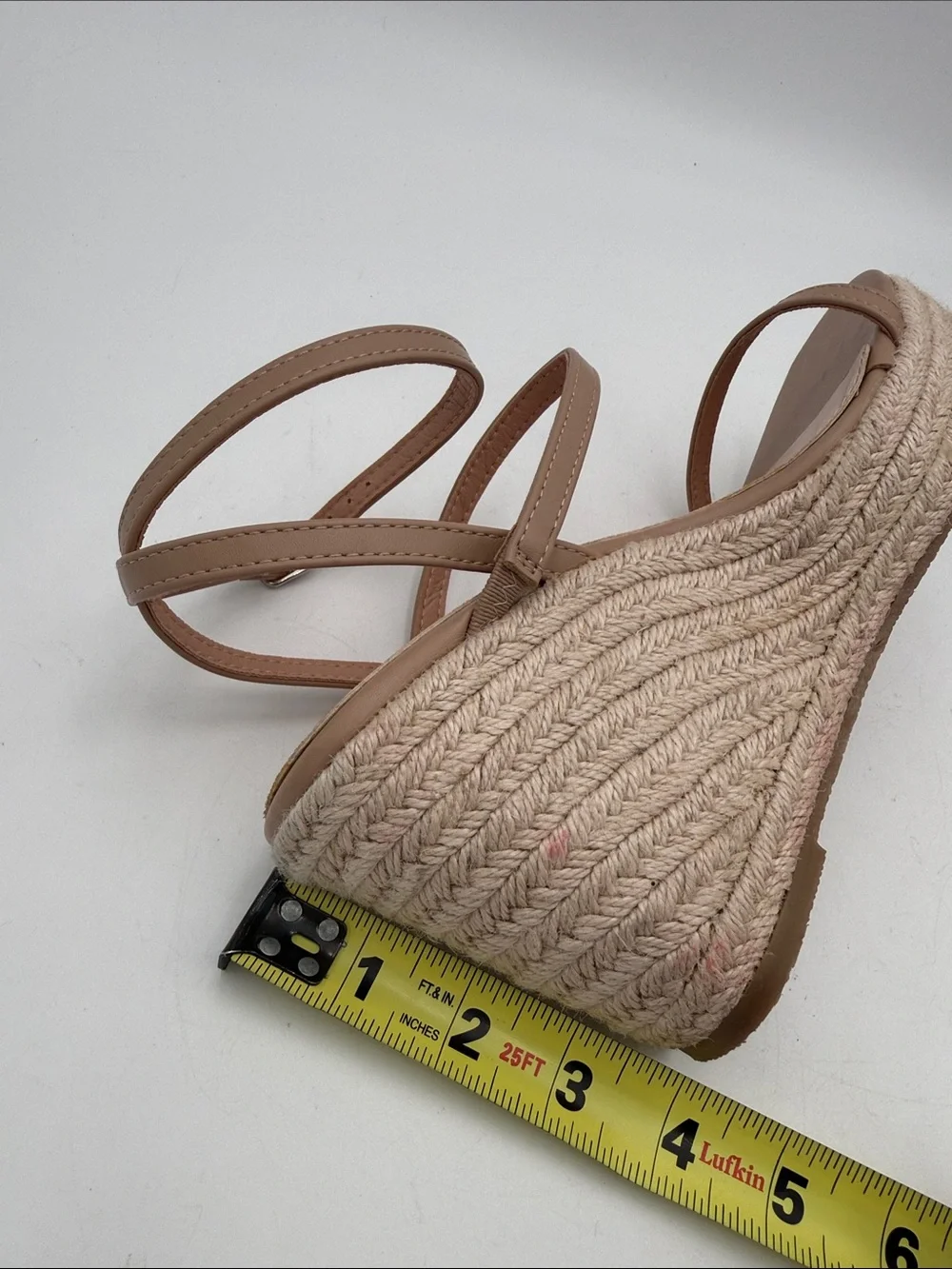 Berness Wedge Sandals in Taupe Nude women 10 espadrilles vacation boho casual
